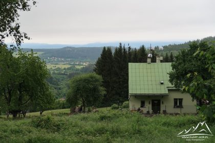 W oddali Szczytnik (589 m.n.p.m.).