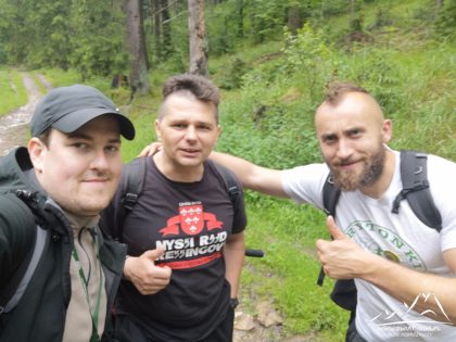 Razem z Łukaszem i Tomkiem.