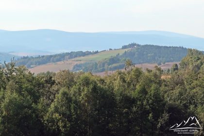 Przełęcz Widok - panorama na Szybowisko.