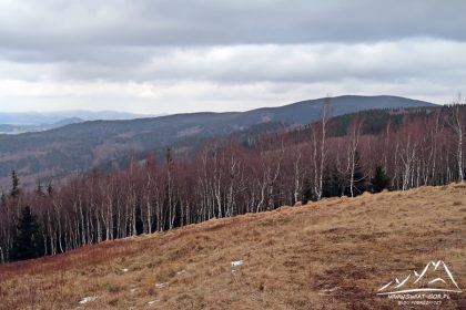 Rudnik - widok na Rudawy Janowickie i Góry Kaczawskie w dali.