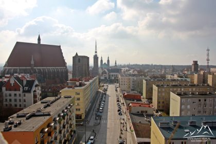 Panorama miasta z Wieży Wrocławskiej.