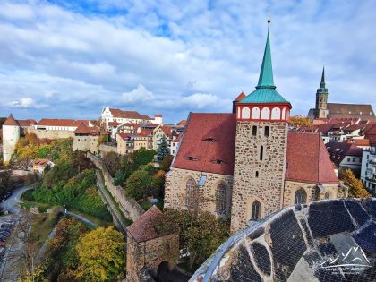 Budziszyn - Stara Wieża Ciśnień - Widok na miasto.