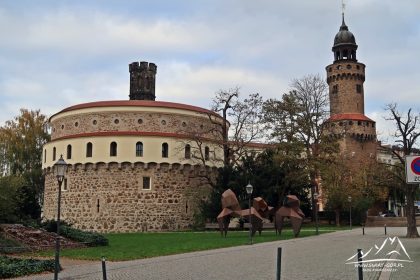 Görlitz - Barbakan Kaisertrutz i wieża obronna Reichenbach.