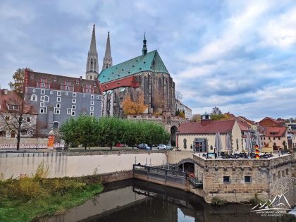 Görlitz - Widok na Görlitz z Mostu Staromiejskiego.